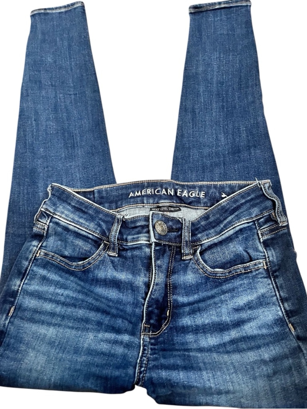 American Eagle Outfitters Women's Midnight Blue Skinny Jeans